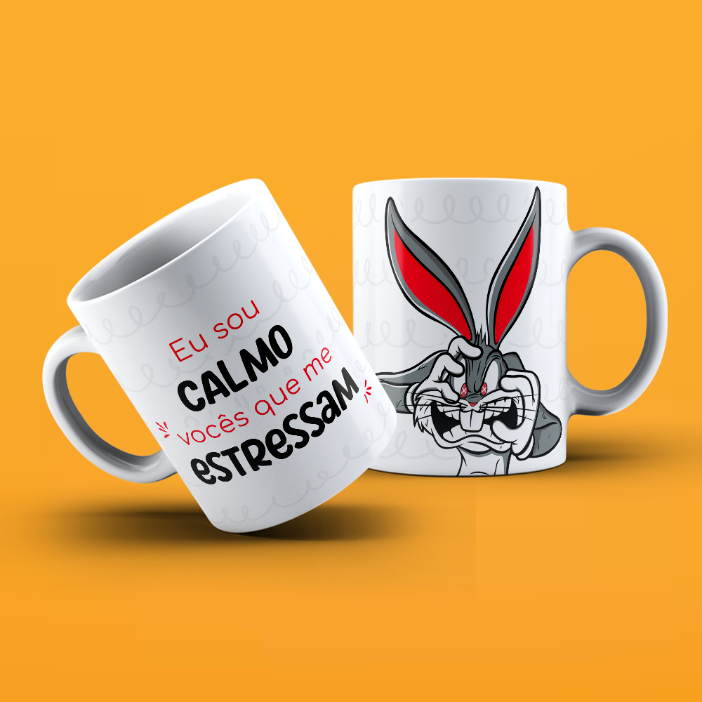 Caneca PERNALONGA – EU SOU CALMO